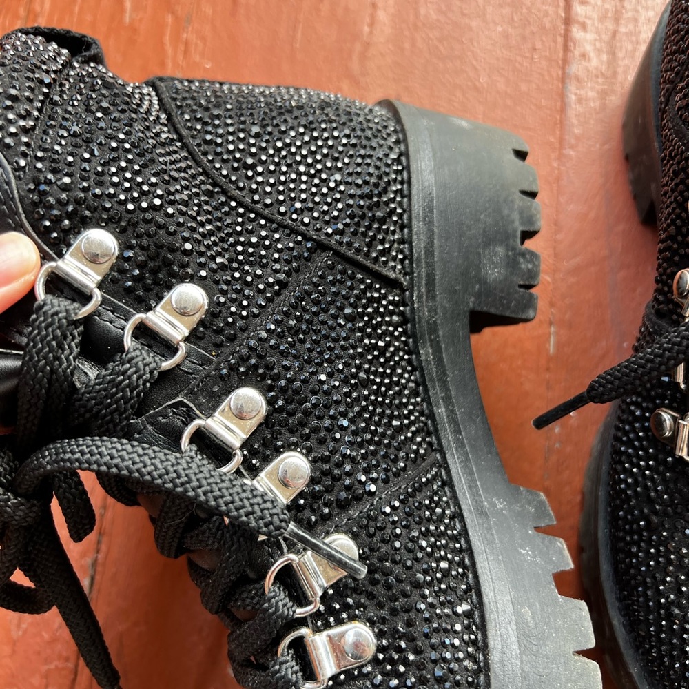 Steve Madden Sparkly Booties Size 6 - image 4